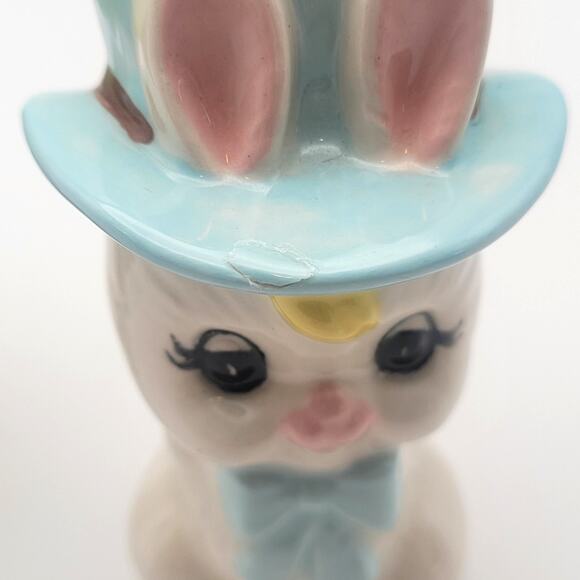 Set of two Bunny Figurines Home Decor Spring Easter 2.5" - Picture 4 of 8